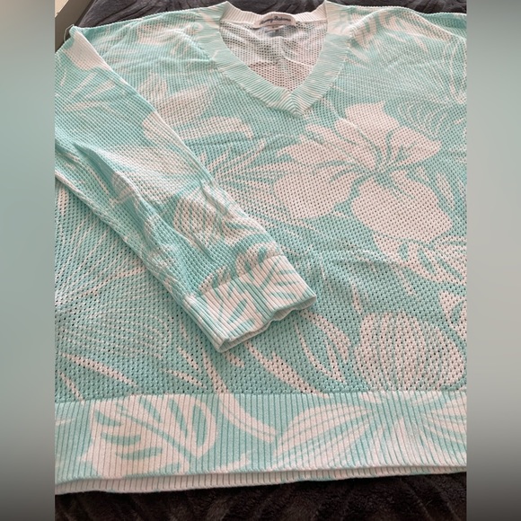 Tommy Bahama Tropical Floral Beach Sweater S - Picture 4 of 9